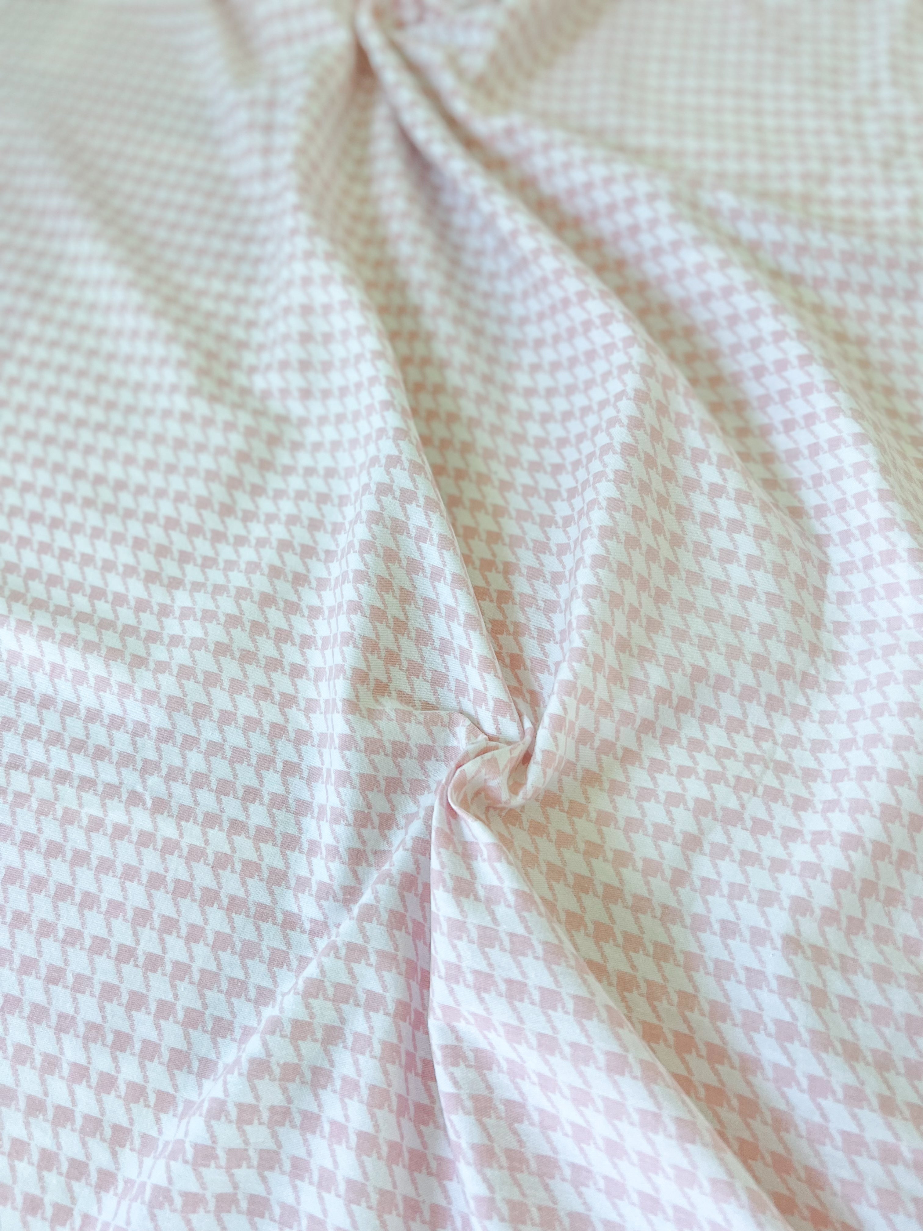 VINTAGE PINK HOUNDSTOOTH